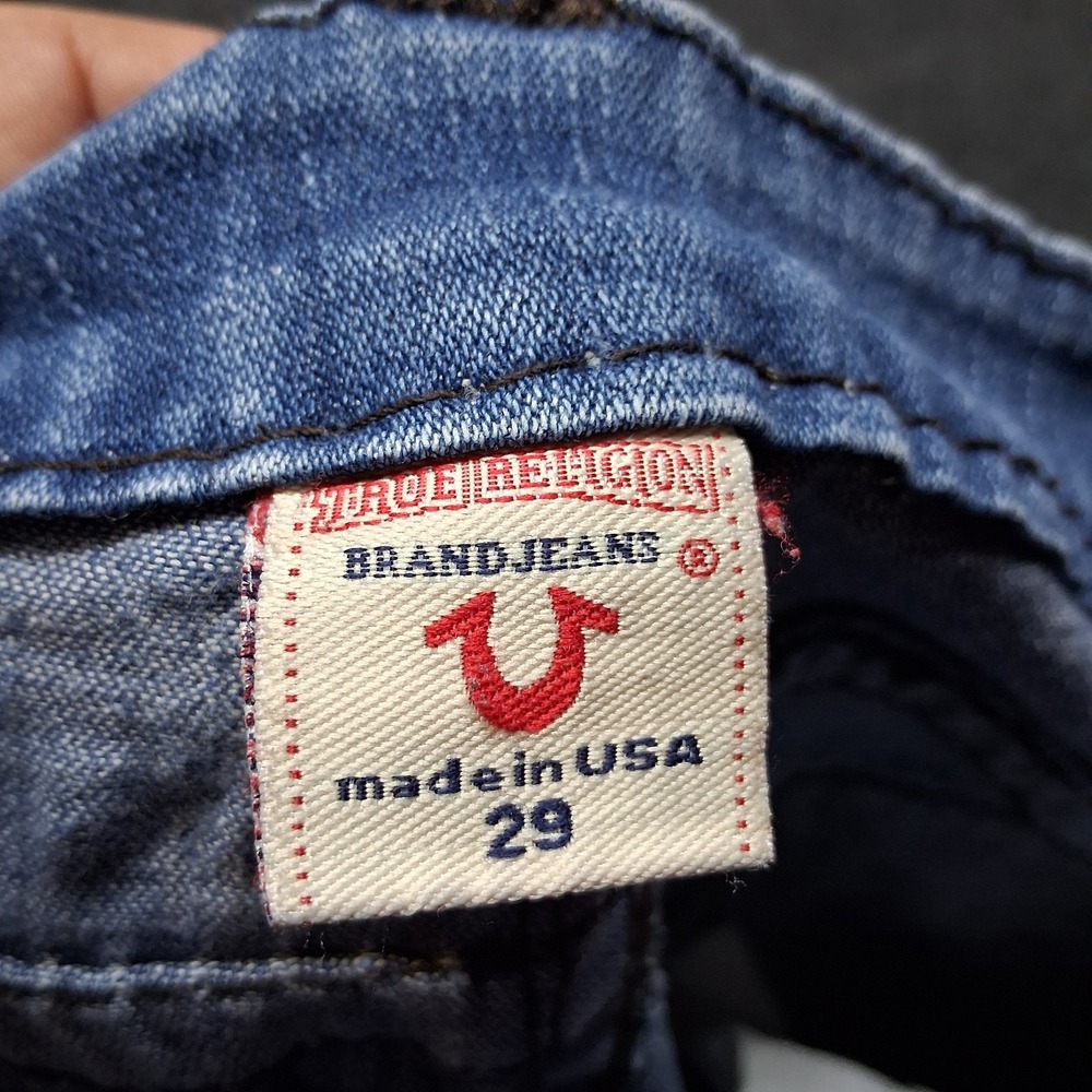 True Religion Jeans Billy Support Blue Womens Size 29 Straight Leg - Picture 8 of 15